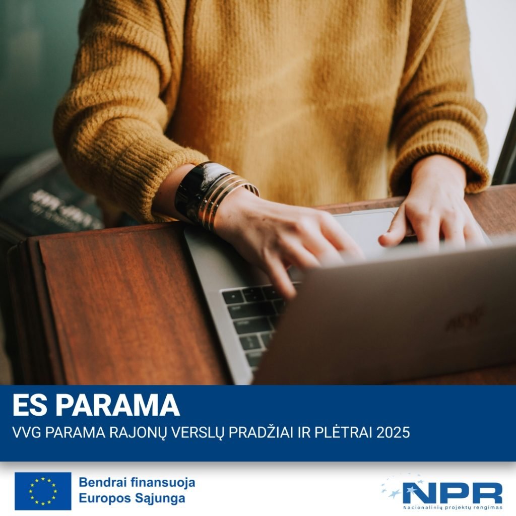 VVG parama rajonų verslų pradžiai ir plėtrai 2025