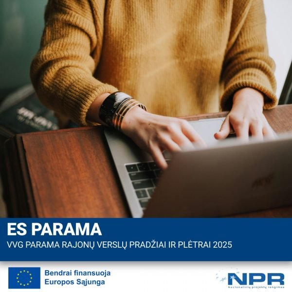 VVG parama rajonų verslų pradžiai ir plėtrai 2025